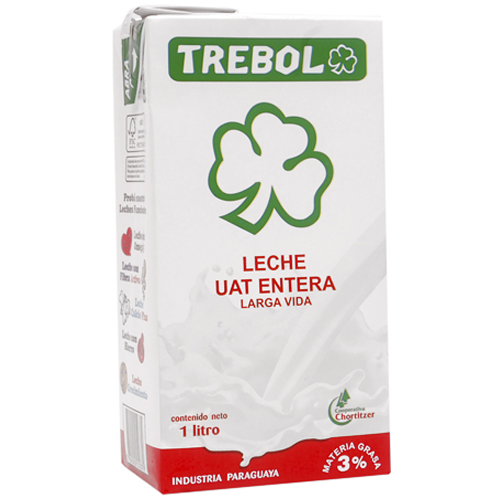 LECHE ENTERA TREBOL 1 L